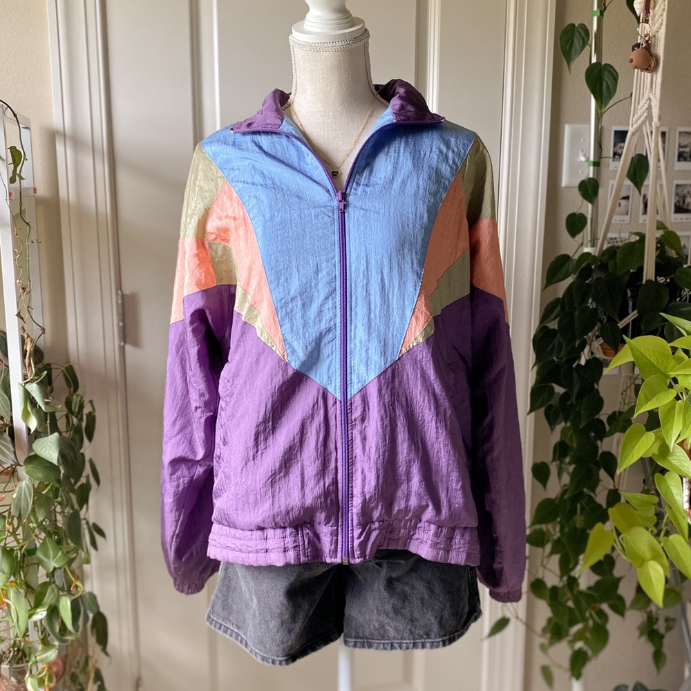 USA Olympic Vintage JCPenny - Color block Windbreaker